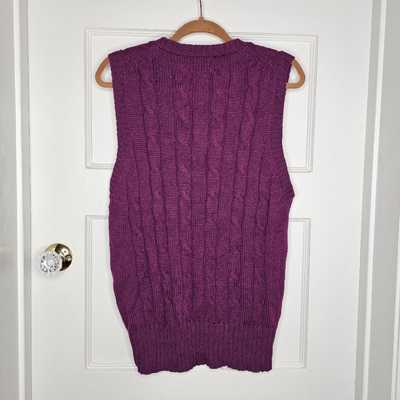 VTG 80s Mark Shale Wool Sweater Vest - Picture 5 of 5